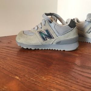 New Balance 574 Baby Shoe Size 6 Grey